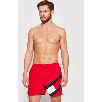 Pánské oblečení Tommy Hilfiger Plavecké šortky UM0UM02048 Červená Slim Fit S