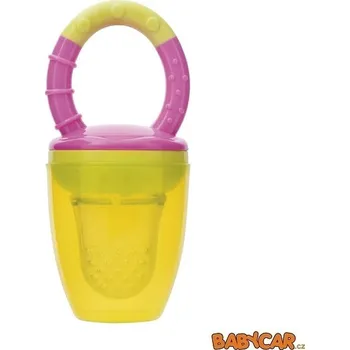 dětská jídelní sada CANPOL BABIES silikonová krmící síťka Zelená/Růžová