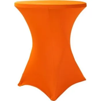 Napínací potah proRauty.cz Elastický potah LITE na koktejlový stůl Ø 80 cm (190 g/m2) Barva: oranžová
