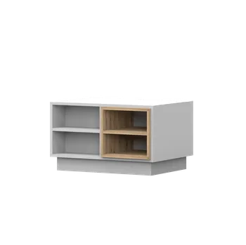 Konferenční stolek IDZ Konferenční stolek GREY 06, 120 cm Bílá/Dub Artisan