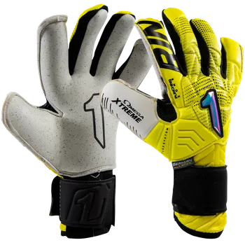 Brankářské rukavice Brankářské rukavice Rinat EGOTIKO STELLAR ALPHA žlutá/bílá Velikost rukavic: 7