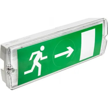 Průmyslové svítidlo Nouzové svítidlo SAHER-1 LED DUO, 2 prac. režimy, 3 W, 300 lm, AC 220–240 V, 50–60 Hz, IP65, 1 h, 6400 K