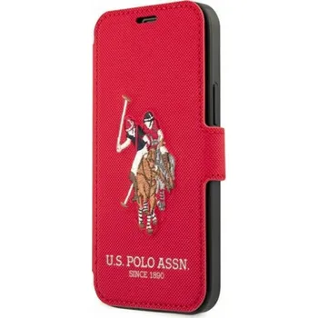 Mobilní telefon US Polo Assn US Polo USFLBKP12MPUGFLRE iPhone 12/12 Pro 6.1 červená/červená kniha Polo Embroidery Collection