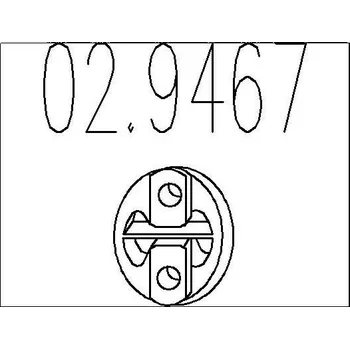 Tlumič výfuku Zarážka, tlumič výfuku MTS 02.9467