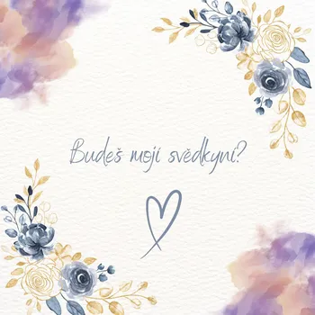 Kartička Budeš mojí svědkyní? 2