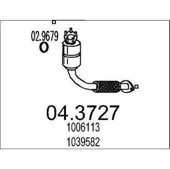 Katalyzátor Katalyzátor MTS 04.3727