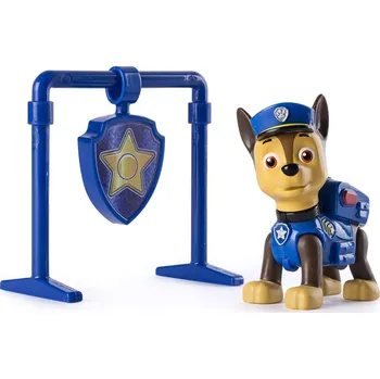 Figurka SPIN MASTER CHASE Pull Back Pup Psí PAW patrola - figurka s odznakem