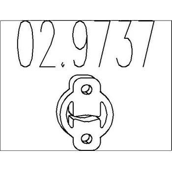 Tlumič výfuku Zarážka, tlumič výfuku MTS 02.9737