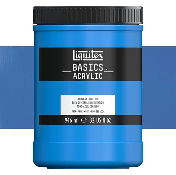 Výtvarná barva Akrylová barva Liquitex Basics - Cerulean Blue Hue Balení: 946 ml