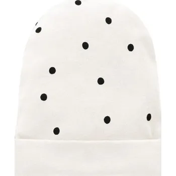 Kojenecké oblečení PINOKIO Čepička Tres Bien puntíky KRÉMOVÁ - 62
