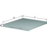 Filtr, vzduch v interiéru KNECHT LA 306