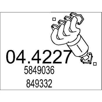 Katalyzátor Katalyzátor MTS 04.4227