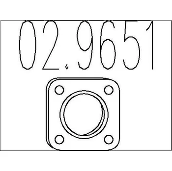Výfuková trubka Těsnění, výfuková trubka MTS 02.9651