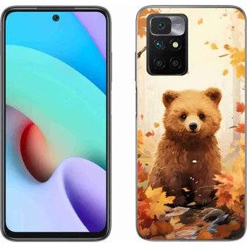 Pouzdro na mobilní telefon Gelový kryt mmCase na Xiaomi Redmi 10/Redmi 10 (2022) - medvěd v lese