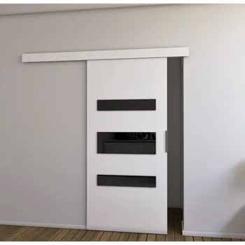 Interiérové dveře Posuvné dveře STANDART D90, Bílá