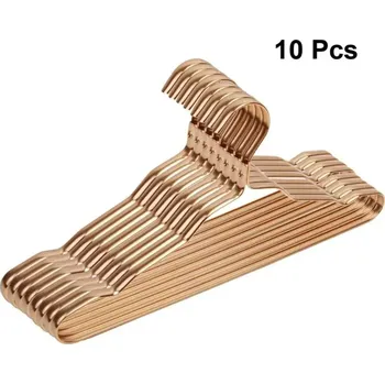 Věšák Odolná dětská ramínka na oblečení ve zlaté barvě 10 kusů