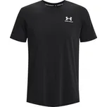 Pánské tričko s krátkým rukávem Under Armour LOGO EMB HEAVYWEIGHT SS TEE černé 1373997-001 - XS | UK 6,5 | US 9