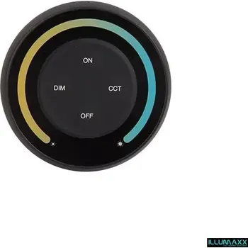 Příslušenství pro LED osvětlení Nástěnný ovladač stmívač S1-B pro CCT LED pásky, černý (napájení 3V (2x baterie AAA))