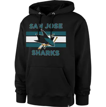 Pánská mikina 47 Brand Pánská mikina San Jose Sharks NHL ’47 BURNSIDE Pullover Hood Velikost: XL