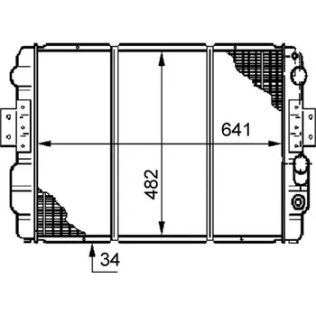Chladič motoru Chladič, chlazení motoru MAHLE CR 633 000S