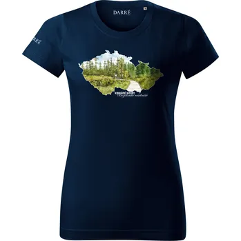 Dámské tričko DARRÉ Dámské tričko Krušné hory - námořnická modrá Velikost: M