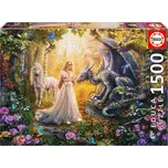 Educa Puzzle 17696 Jednorožec a drak 1500 dílků