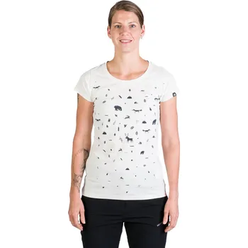 Dámské tričko Northfinder Dámské turistické bavlněné triko JUDITH, bílá, L