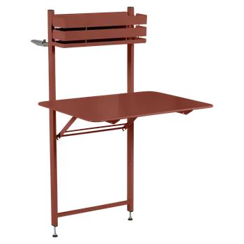 Zahradní stůl Skládací balkónový stůl Fermob BISTRO 57x77cm - Red Ochre