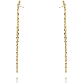 Náušnice Flamenco Mystique Zlaté náušnice K1618, hypoalergenní, bez niklu a chromu, rozměry 6 x 0,3 cm