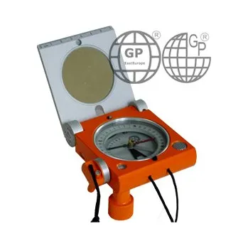 Přesný geologický kompas Freiberg 360° s kolimátorem, gravírovaná stupnice