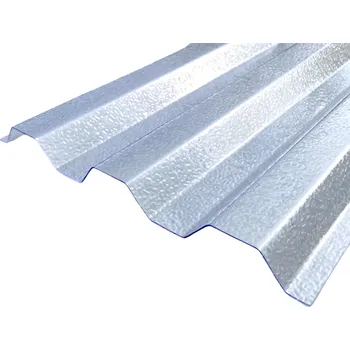 Polykarbonátová deska PolyPiù Trapézová polykarbonátová deska 76/18 čirá struktura LightPiù 1,0mm 1040 x 2000 mm