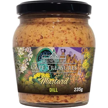 Omáčka Cape Treasures Hořčice se semínky kopru z Jižní Afriky, 235 g
