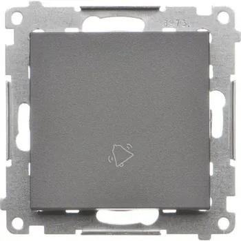 vypínač Tlačítko spínací Simon 55 zvonek modul grafit matný