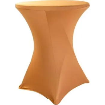 Napínací potah Elastický ubrus PRO na koktejlový stůl 70-80 cm (300 g/m2) Barva: zlatá