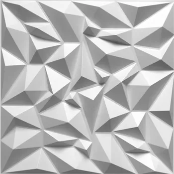 Obklad Obkladové panely 3D PVC MIROR bílý MIROR D101 bílý