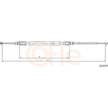Lanko parkovací brzdy Tažné lanko, parkovací brzda COFLE 10.4157