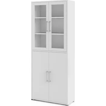 Psací stůl FN Knihovna Office 80400/102 bílá/sklo