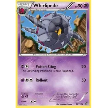 Sběratelská karetní hra Pokémon BLW 053/114 Whirlipede - Black & White Stav: Excellent, Verze: NORMAL