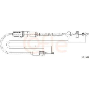 Spojka Tažné lanko, ovládání spojky COFLE 10.2968