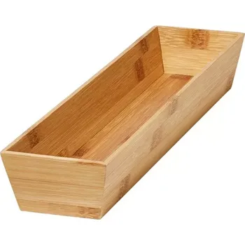 Příborník do zásuvky Goodhome Organizér do šuplíku, do kuchyně, příborník - NITAKI bambusový 10 x 43 cm