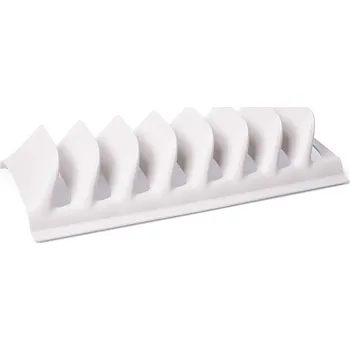 Poklice ALTOM Držák, stojan na pokličky, talíře, víčka - 7 pozic, plastový - bílý