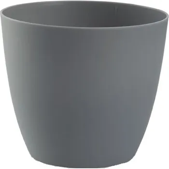 Obal na květináč obal d15cm ELLA kamen.šedá, matná, plast