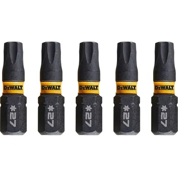Bit Bit 1/4" TORX T27 x 25mm IMPACT Torsion bal.5ks DT7383T DeWALT