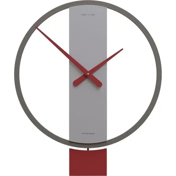 Hodiny Hodiny CalleaDesign 11-011-65 Pendulum Kurt 54 cm rubín