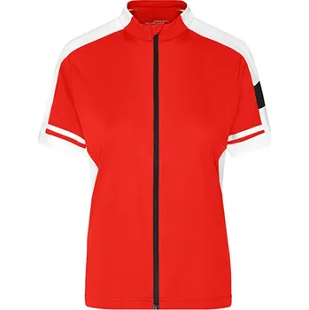 James&Nicholson Dámský cyklistický dres JN453 Red L