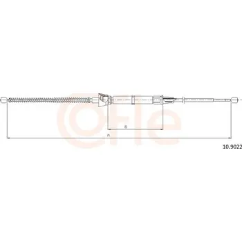 Autodíl Tažné lanko, parkovací brzda COFLE CFE10.9022