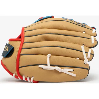 KIPSTA Dětská baseballová rukavice na pravou ruku BA100 10,5" BÉŽOVÁ|MODRÁ
