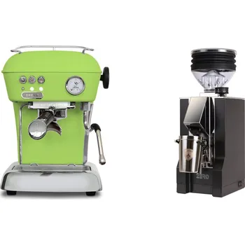 Kávovar Ascaso Dream ONE, Fresh Pistachio + Eureka Mignon Zero, CR black