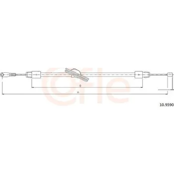Auto-moto Tažné lanko, parkovací brzda COFLE CFE10.9590