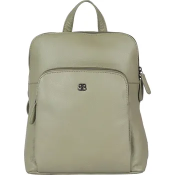 Městský batoh Dámský kožený batoh Bellicci Candence - světle zelená